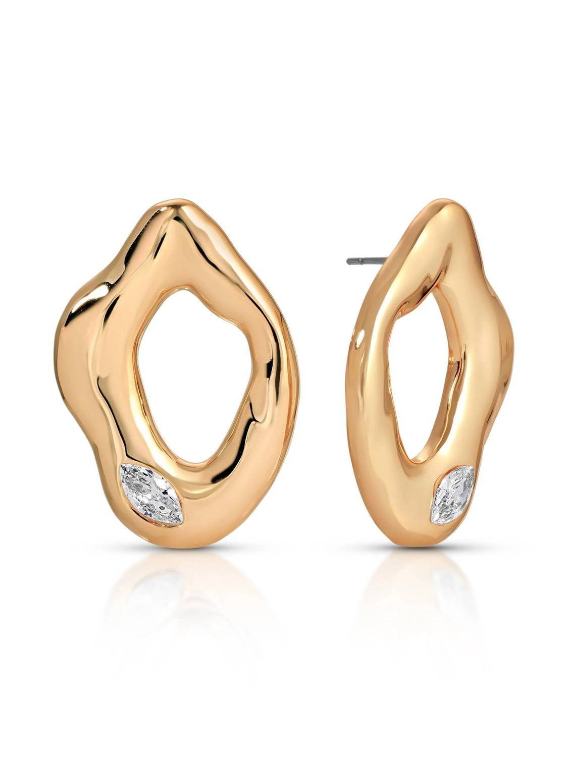 Women's Melting Metal Earrings