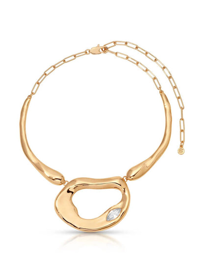 Women's Molten Marquise Necklace