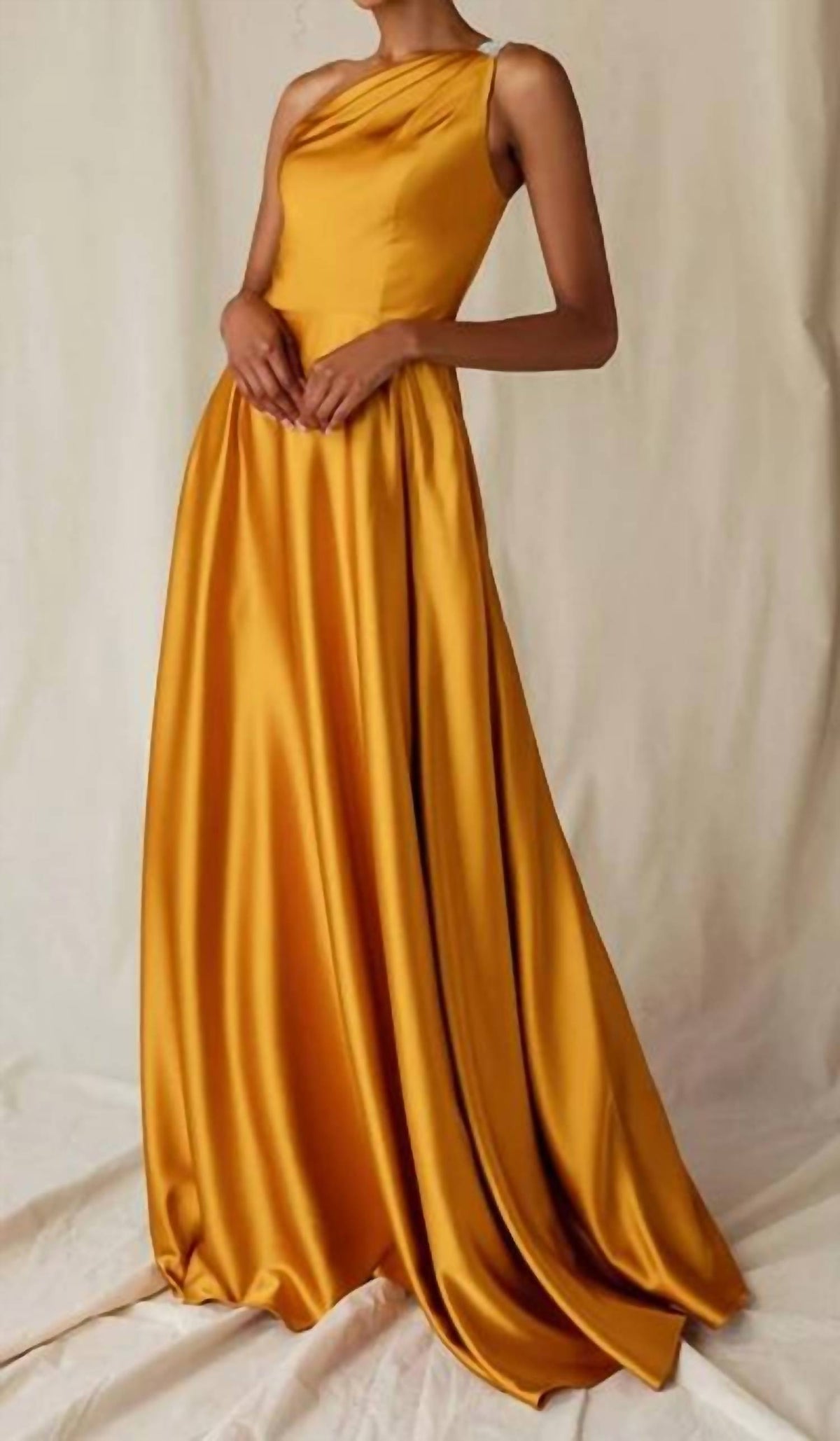 Asymmetric Evening Maxi Dress