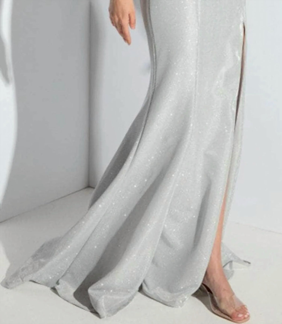 Embroidered Sleeve Gown
