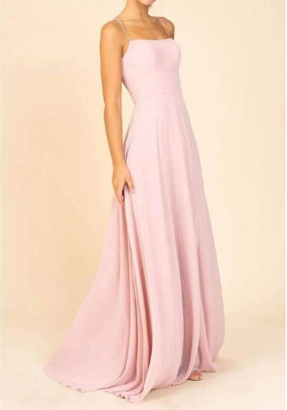 Straight Across A-line Maxi Dress