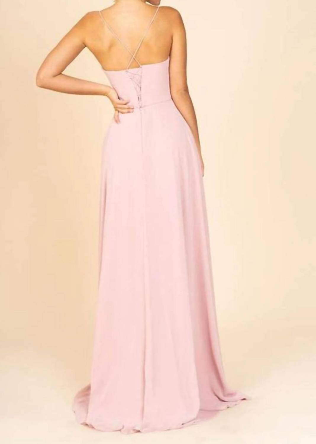 Straight Across A-line Maxi Dress