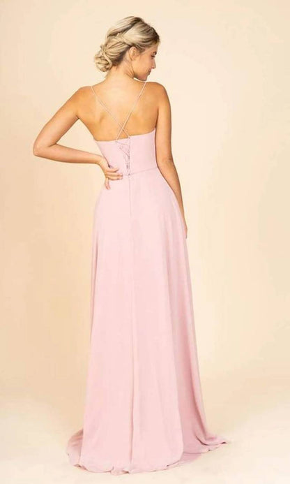 Straight Across A-line Maxi Dress