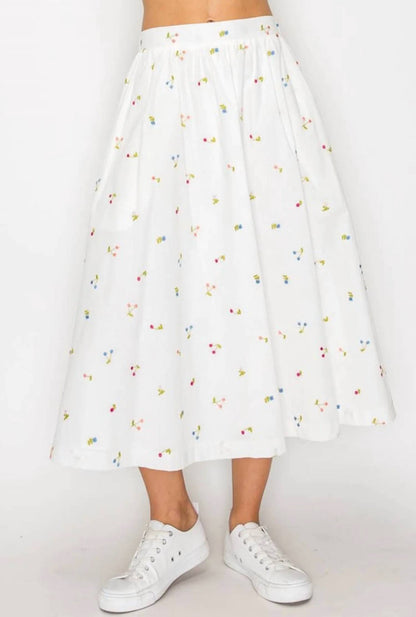 Embroidery Full Skirt