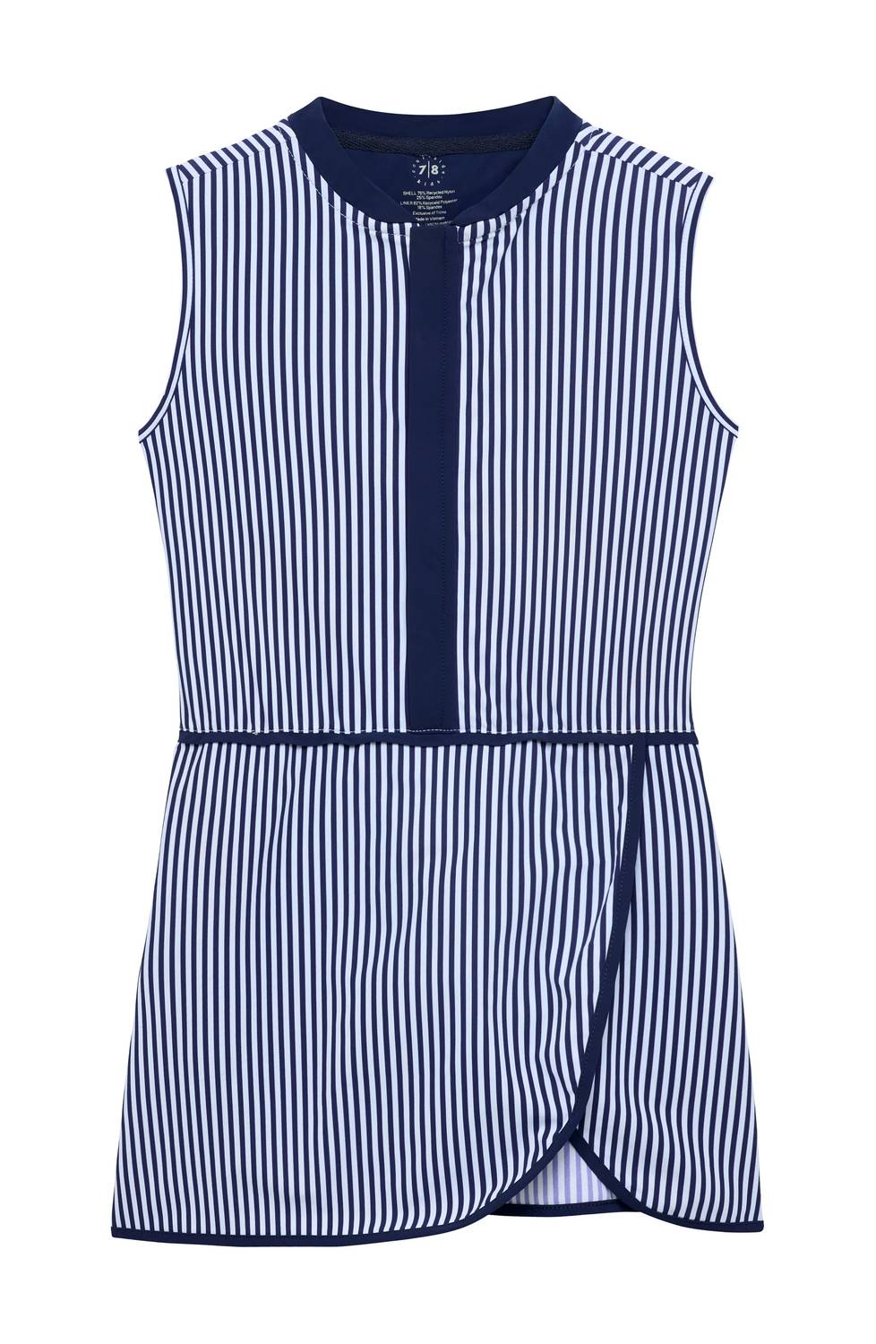 Girl's Thin Stripe Court Dress