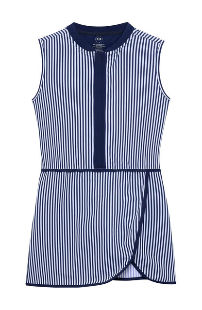 Girl's Thin Stripe Court Dress