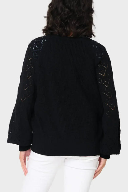 Gibsonlook - Gigi Diamond Stitch Crochet Cardigan - Rack Hunt