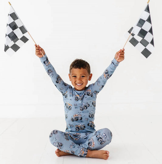 Boy's Monster Truck Bamboo Pajamas
