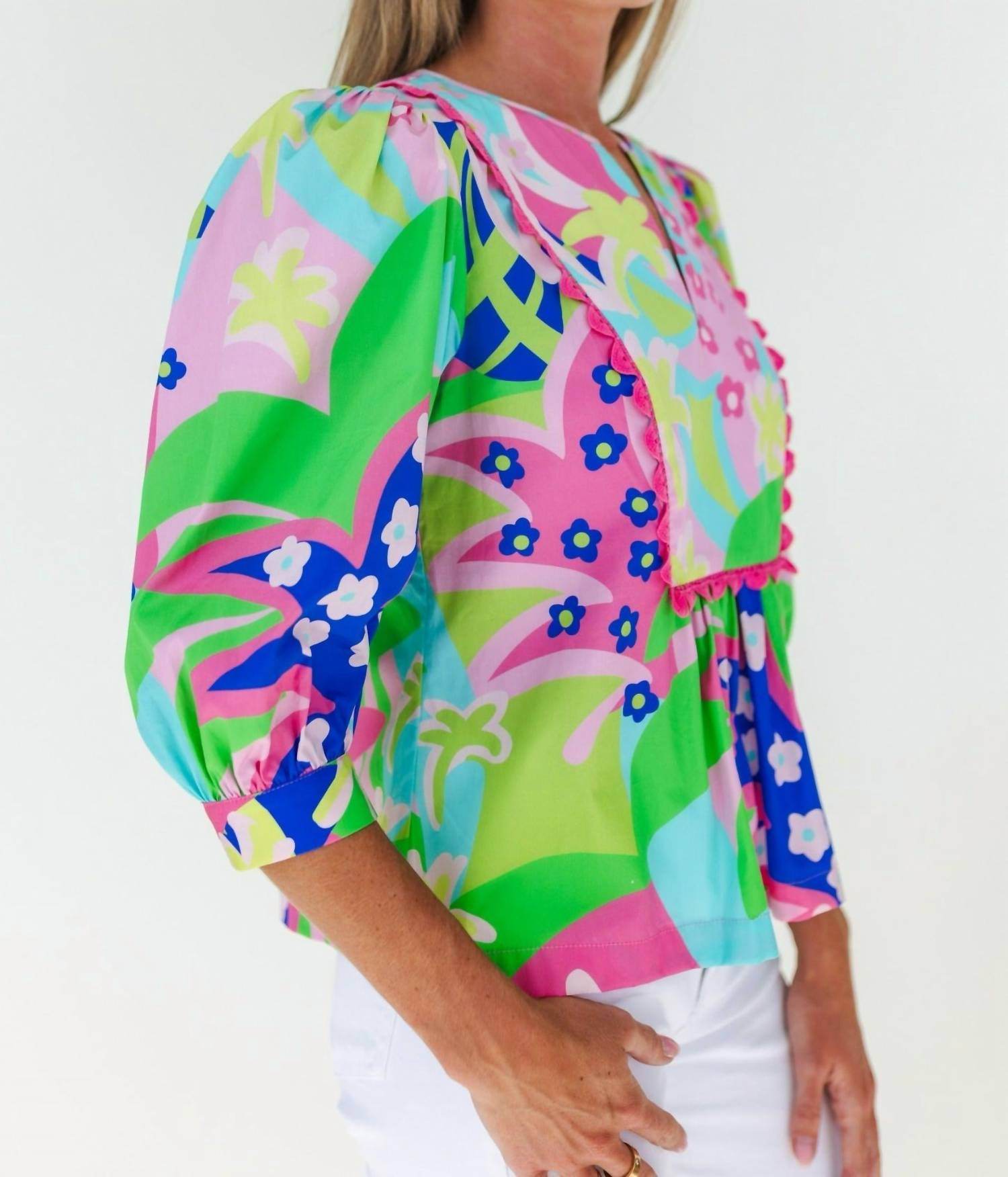 Mary George - Stella Poplin Top - Rack Hunt -