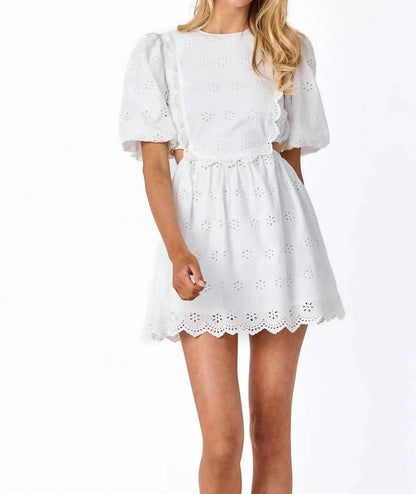 Delaney Eyelet Mini Dress