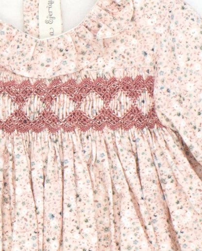 Girl's Handsmocked Flower Dress