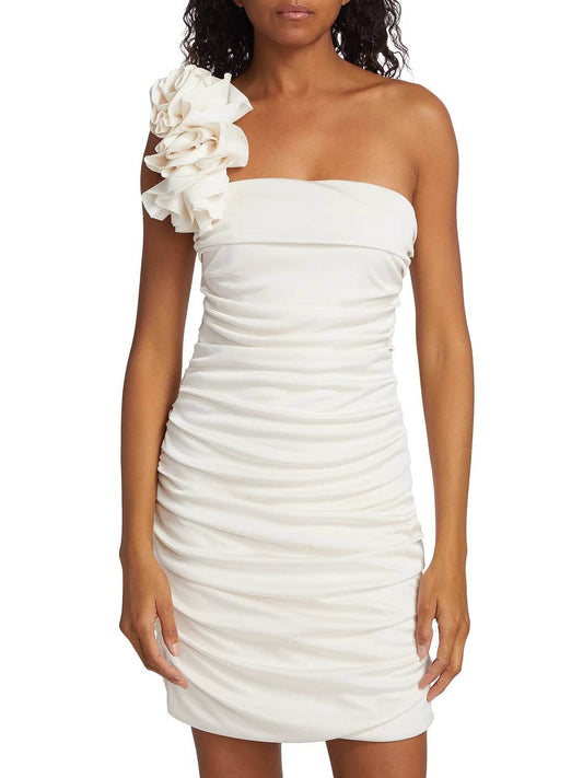 ML Monique Lhuillier - Farren One-shoulder Mini Dress - Rack Hunt