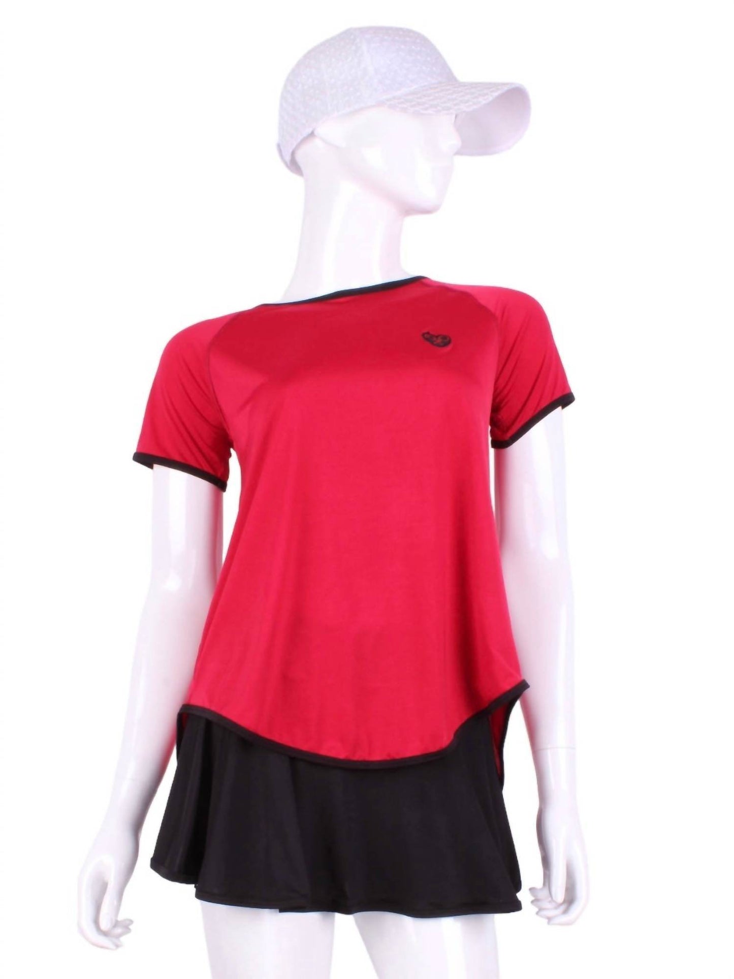 Love Love Tennis - Women's Tie Back Short Sleeve Tennis Tee - Rack Hunt -