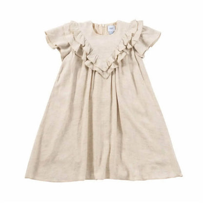 Kipp - Girl's Linen Ruffle Dress - Rack Hunt