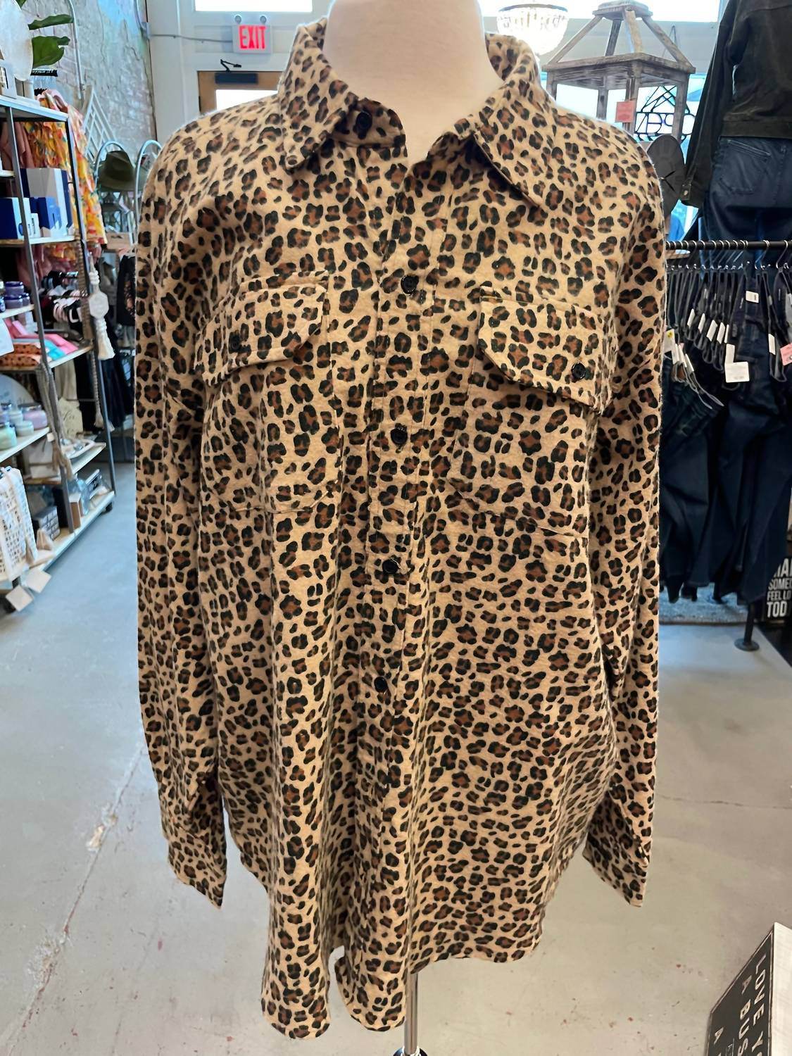 Casual Country Outfitters - Leopard Love Button Down Top - Rack Hunt -