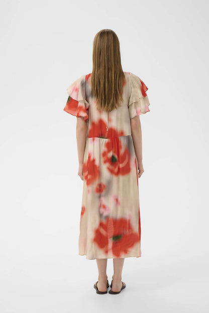 Reagan Ruffle Midi Dress