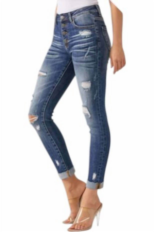 Curve Appeal - Distressed Skinny Jeans - Rack Hunt -