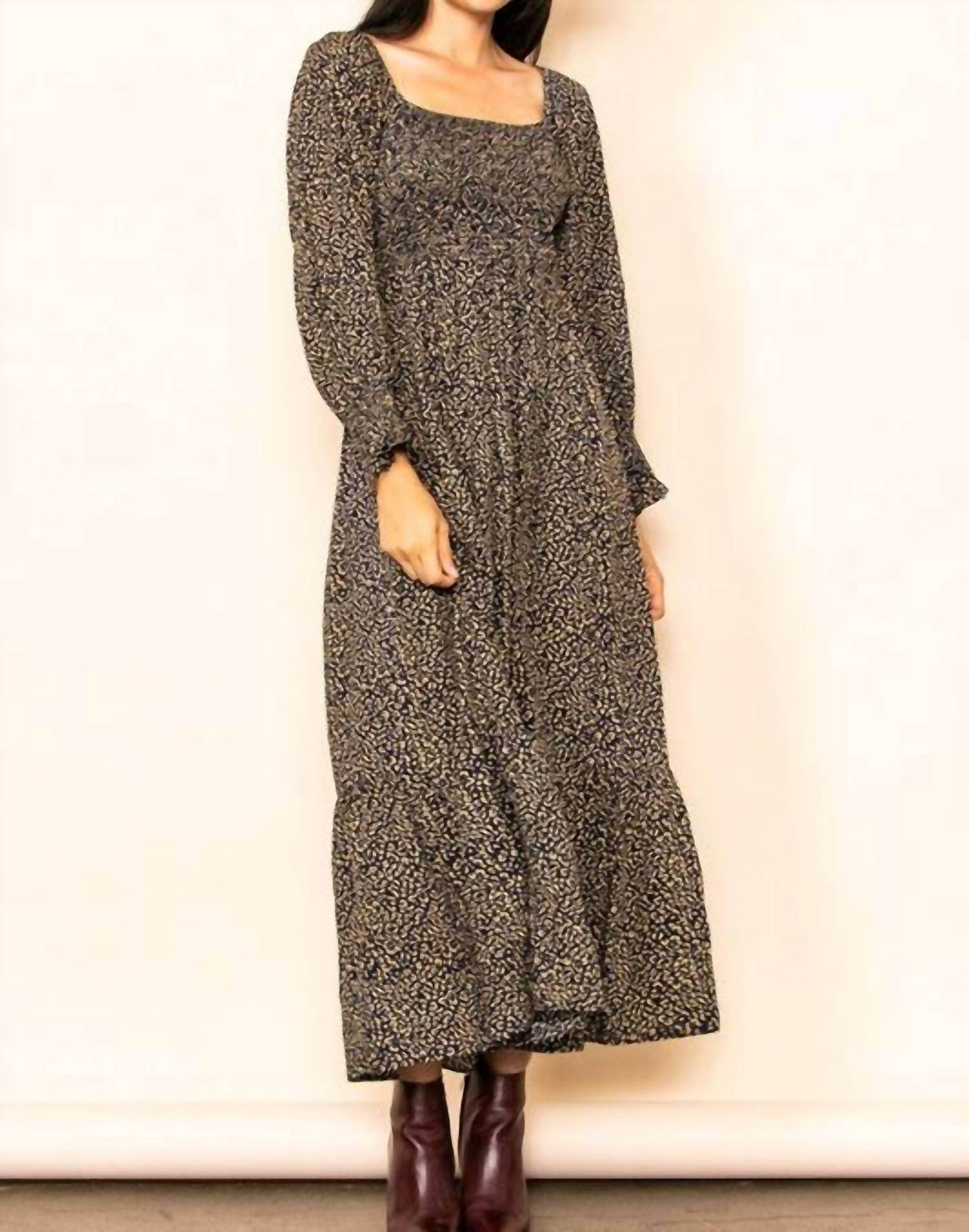 Elloh - Women's Leopard Maxi Dress - Rack Hunt -