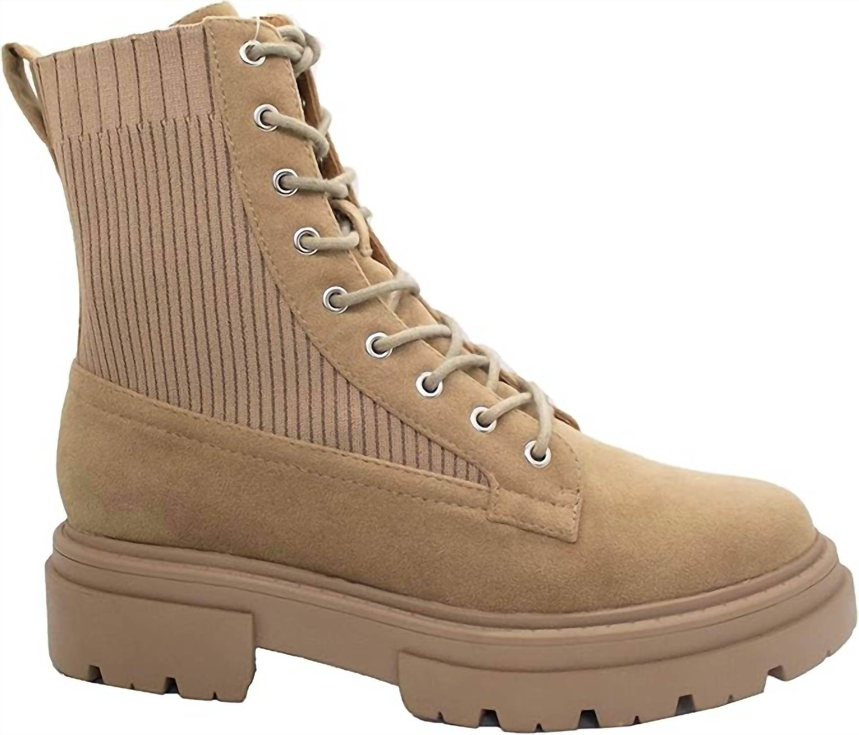 Cozzy Girl - Journey Suede Combat Boots - Rack Hunt