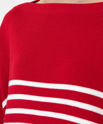 Valentino - Striped Jumper With Logo Pattern - Rack Hunt