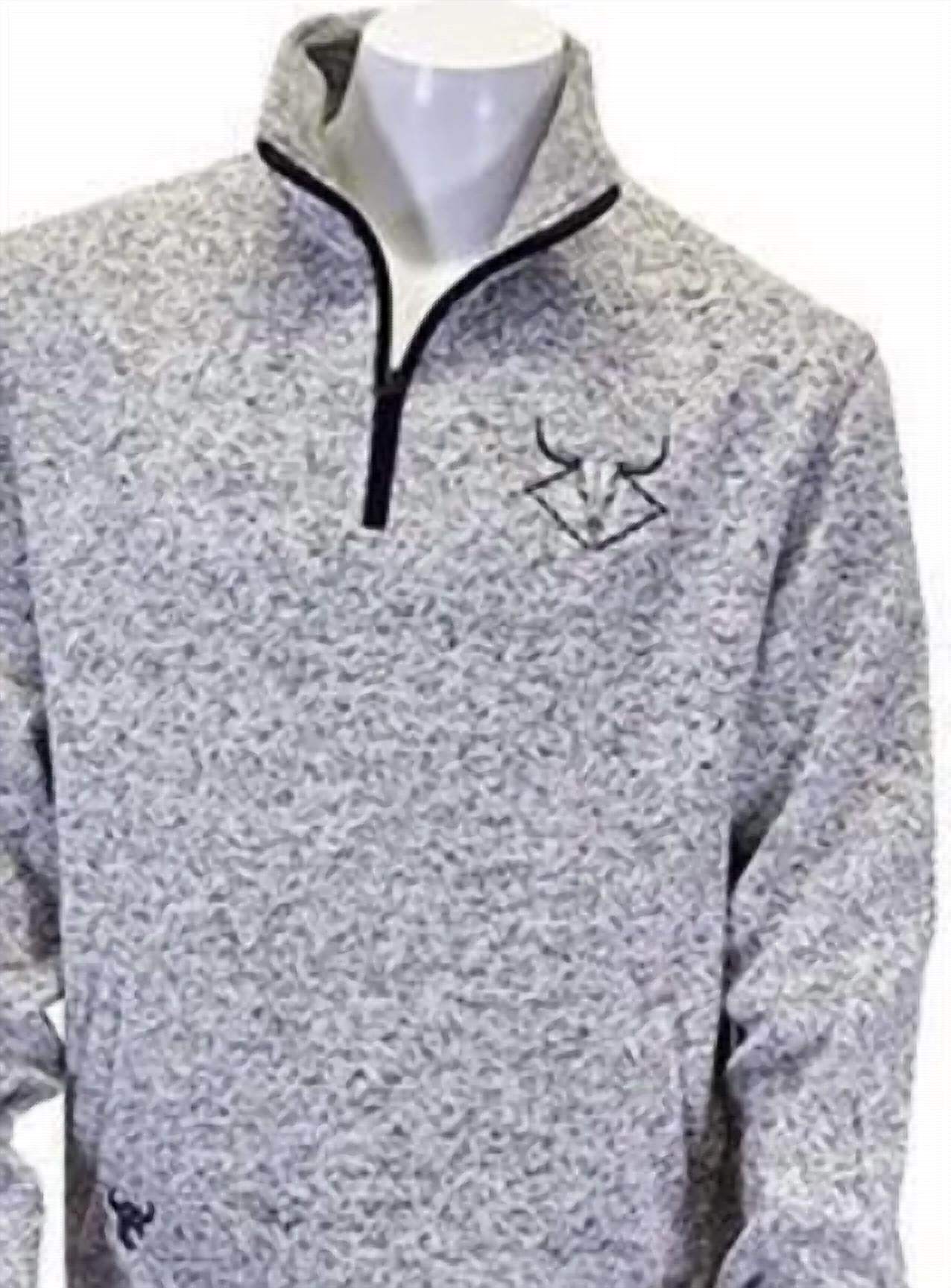 Cowboy Hardware - Men's Barbed Diamond Skull Speckle Fleece Cadet - Rack Hunt -