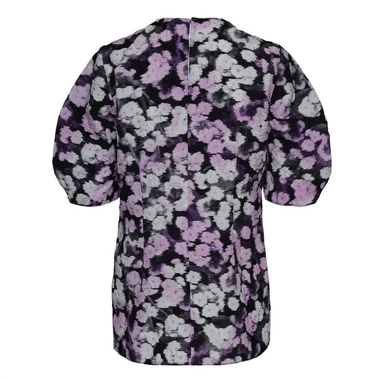 ERDEM - Women's Short Sleeve Matelassse Floral Top - Rack Hunt