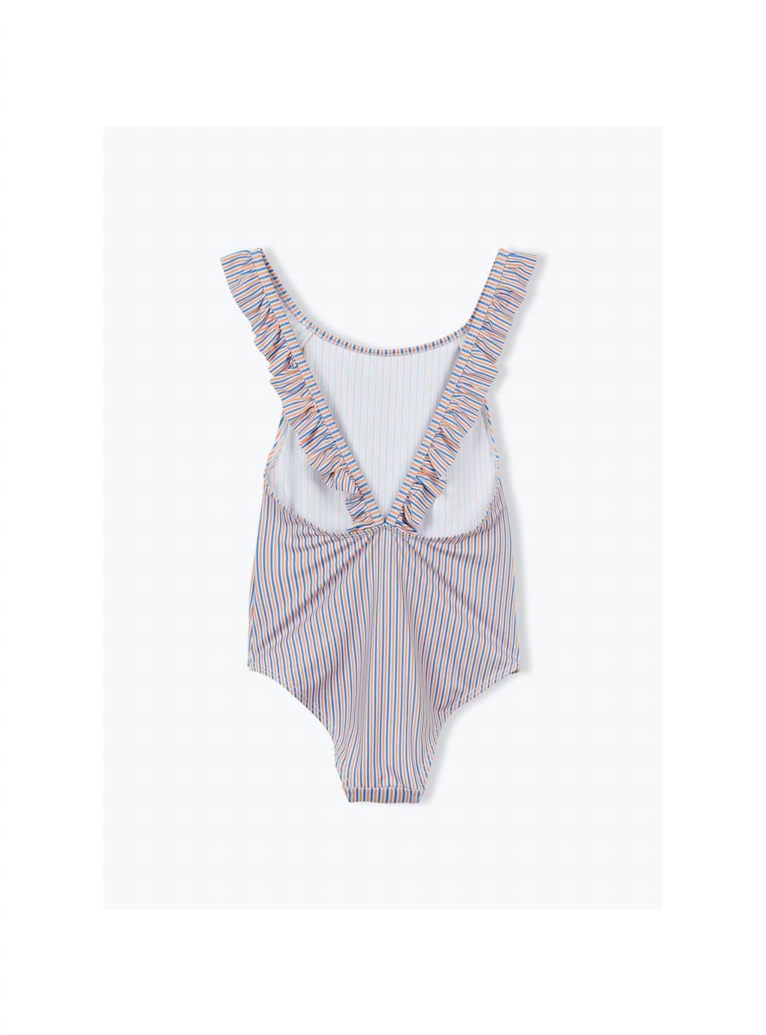 Arsène et les Pipelettes - Girls Striped Swimsuit - Rack Hunt -