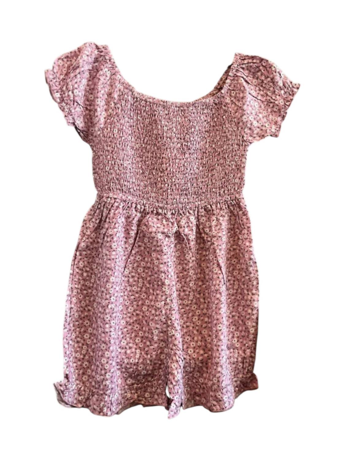Girl's Viscose Floral Romper
