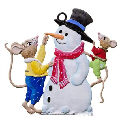 Wilhelm Schweizer - Mice With Snowman Ornament - Rack Hunt