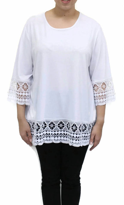 Moonlight Lace Trim Top
