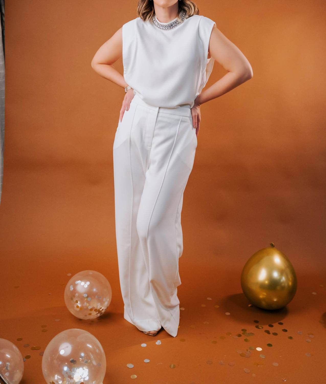 Corgie - Celebration Embroidered Top And Pants Set - Rack Hunt -