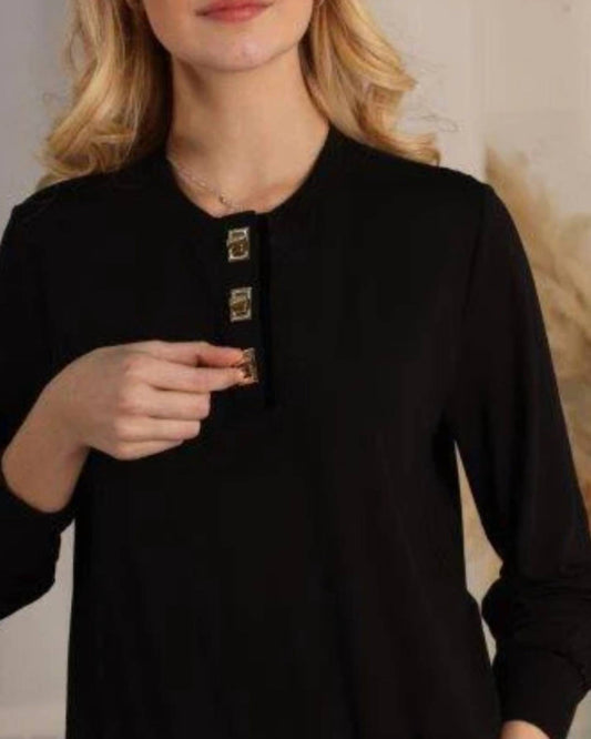 Rayon Crewneck Top