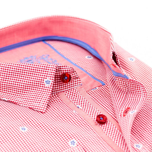 Men's Fill Coupe Shirt With Solid Trim