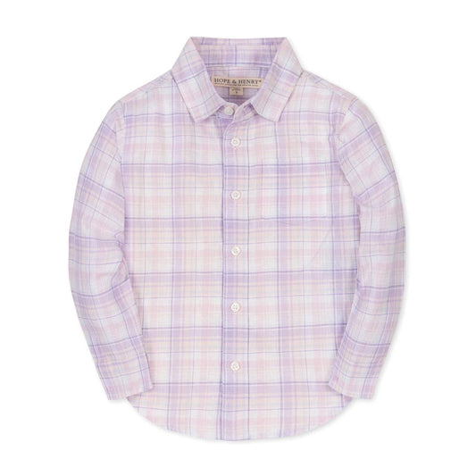 Boy's Linen Button Down Shirt