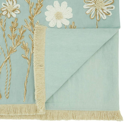 Embroidered Floral Decorative Table Runner