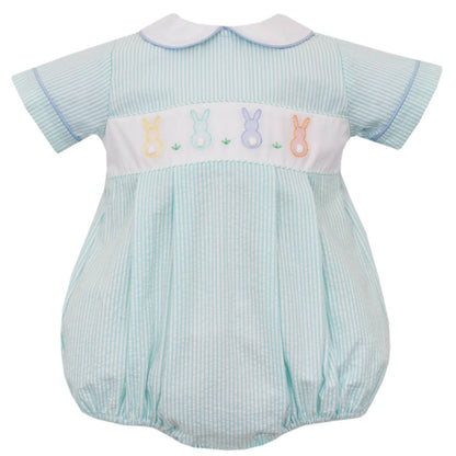Kid's Cotton Tail Stripe Seersucker Bubble