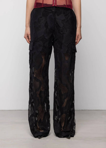 Lace Cargo Trousers