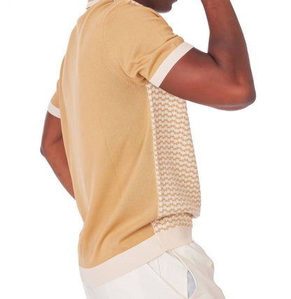 Men's Textured Polo Shirt