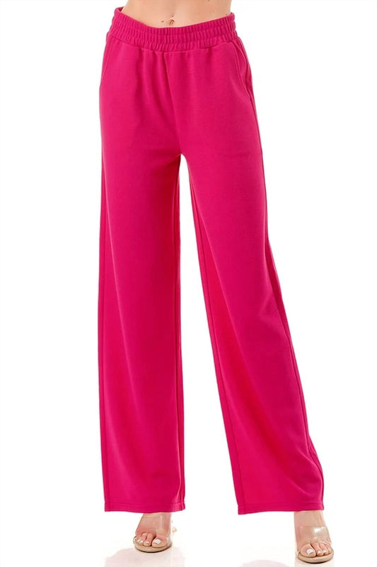 Elastic Waist Relaxed Pants - Plus