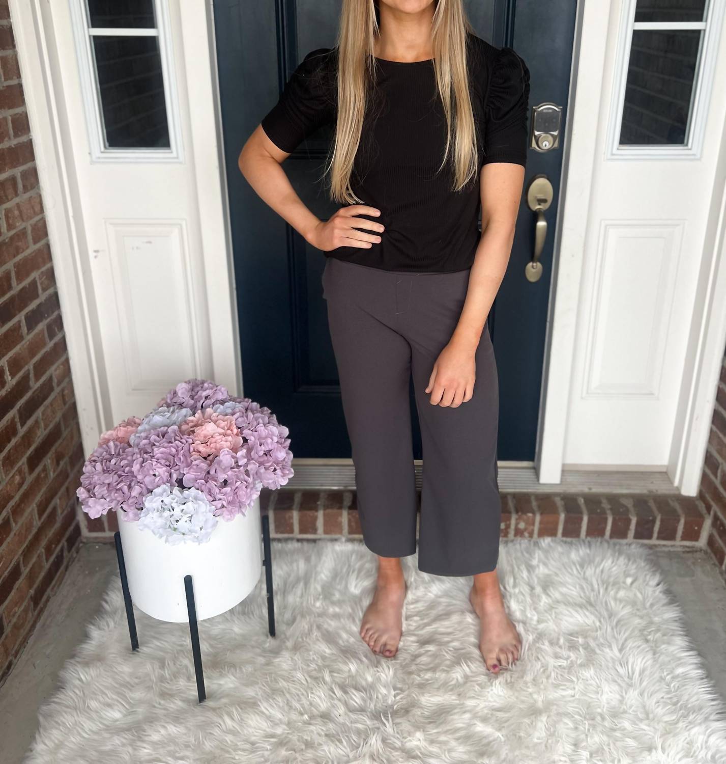Lucy Wide Leg Stretchy Crop Pants