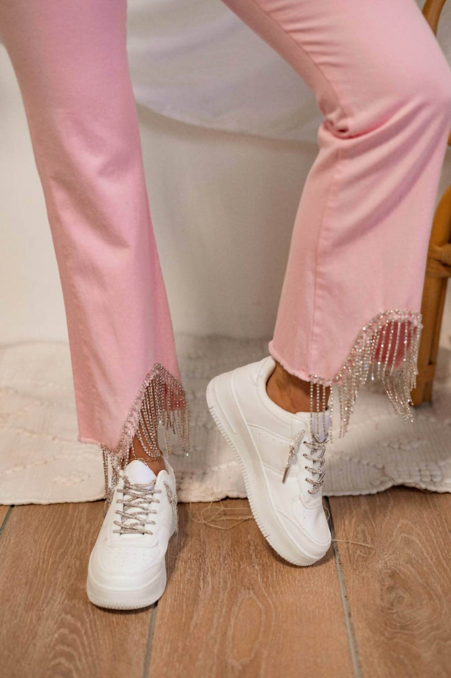 North End - Just Dance Rhinestone Fringe Jeans - Rack Hunt -