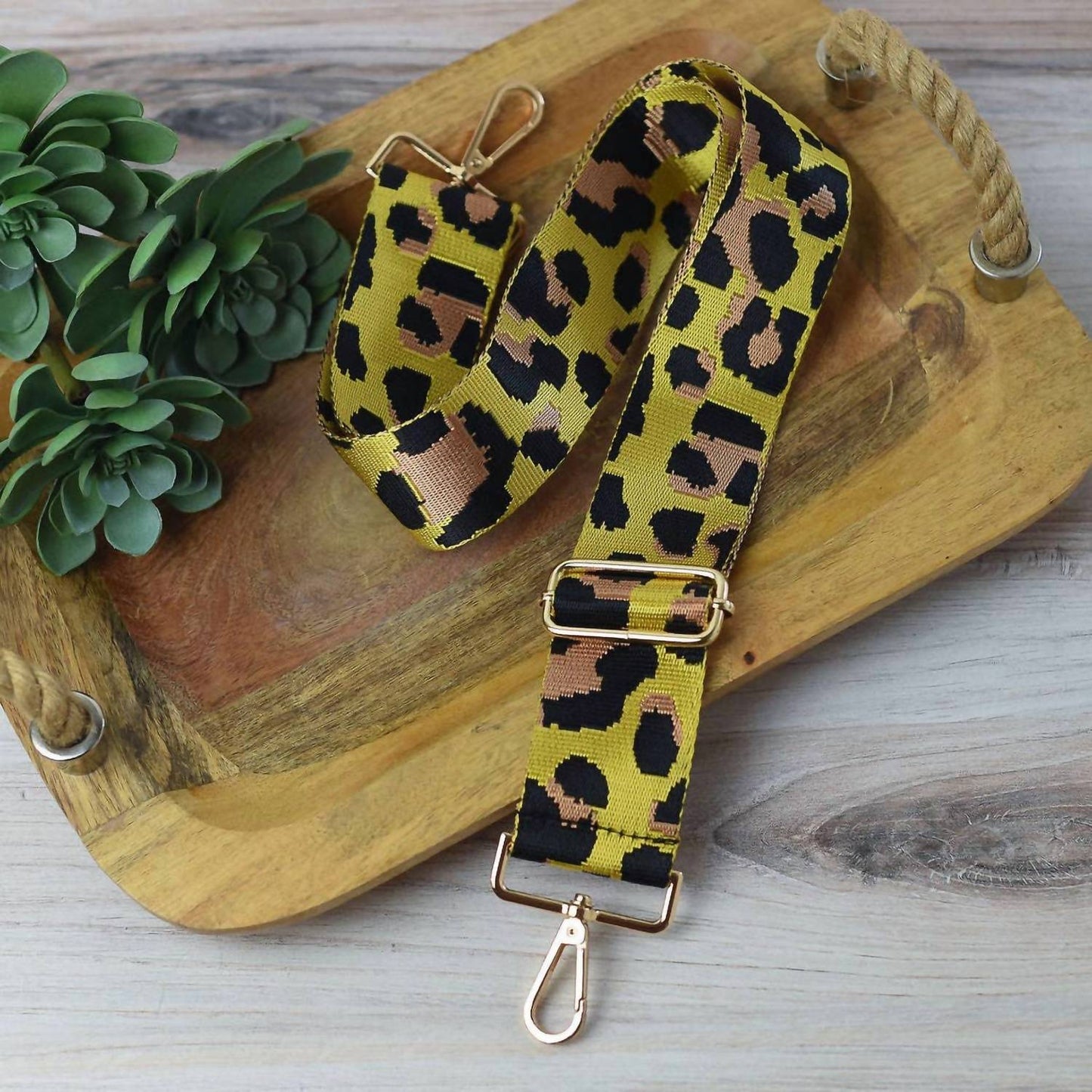 Women's Leopard Print Adjustable Crossbody Bag Strap