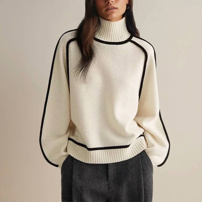 Contrast Split Joint Sweater
