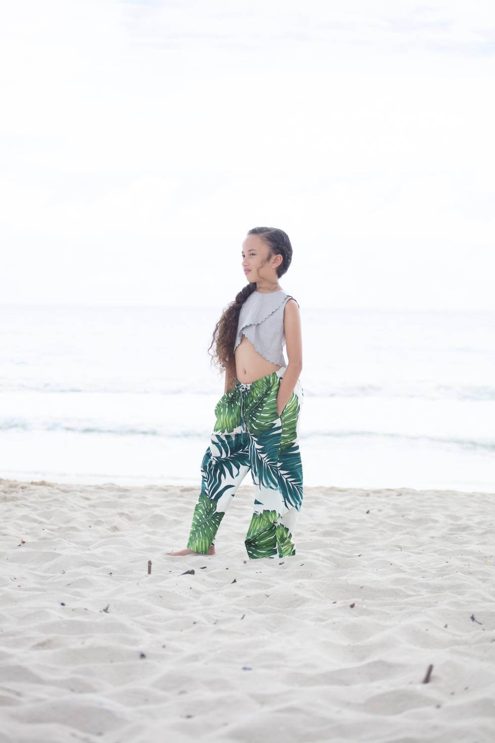Coradorables - Girls Monstera Wide Leg Pant - Rack Hunt -