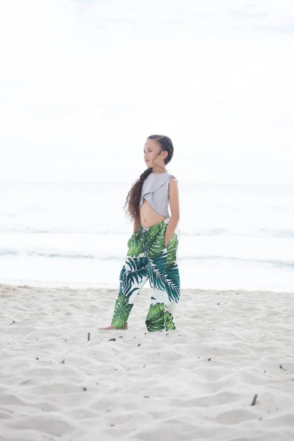 Coradorables - Girls Monstera Wide Leg Pant - Rack Hunt
