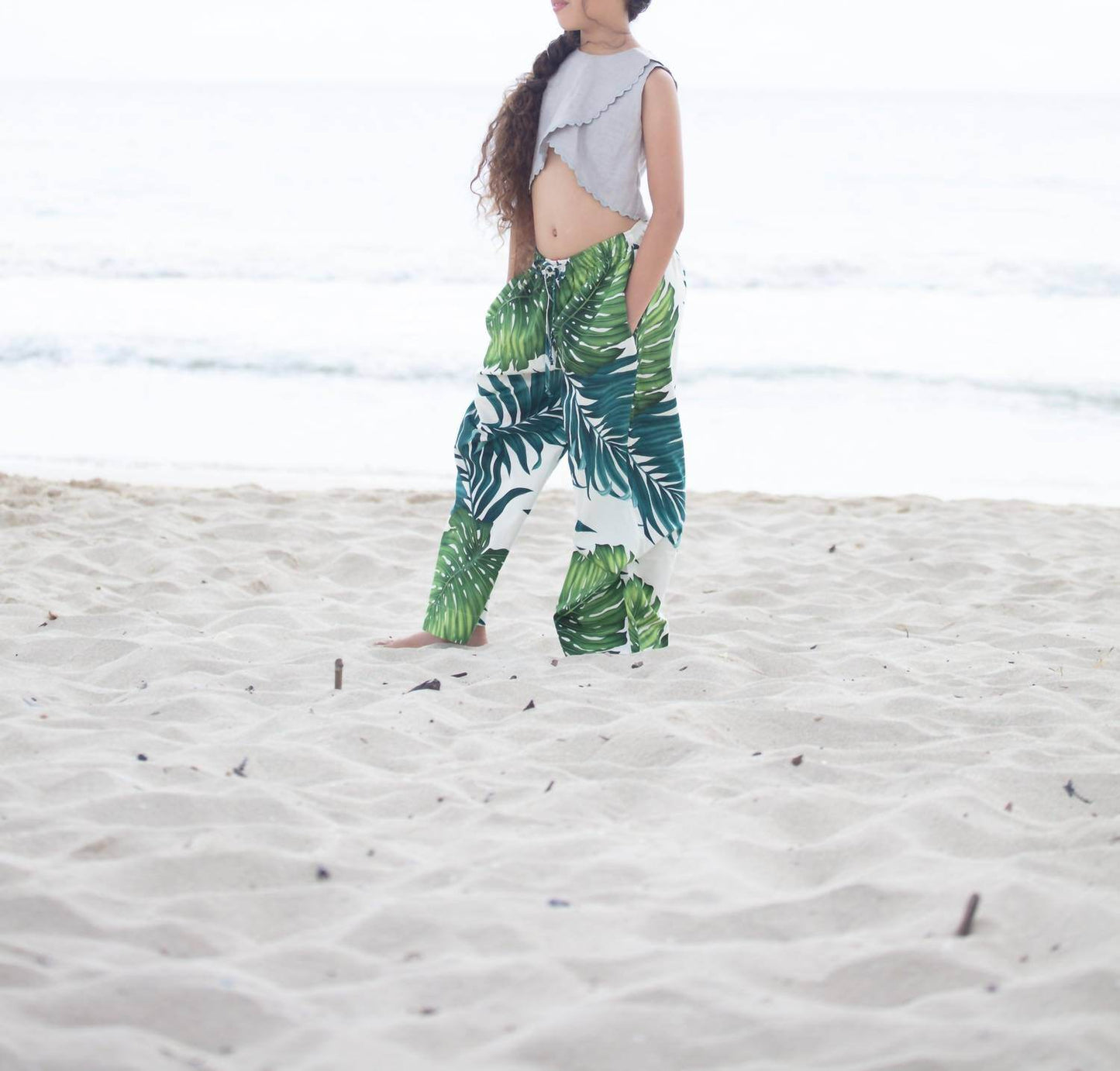 Coradorables - Girls Monstera Wide Leg Pant - Rack Hunt -