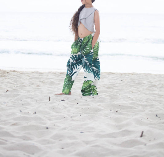 Coradorables - Girls Monstera Wide Leg Pant - Rack Hunt -