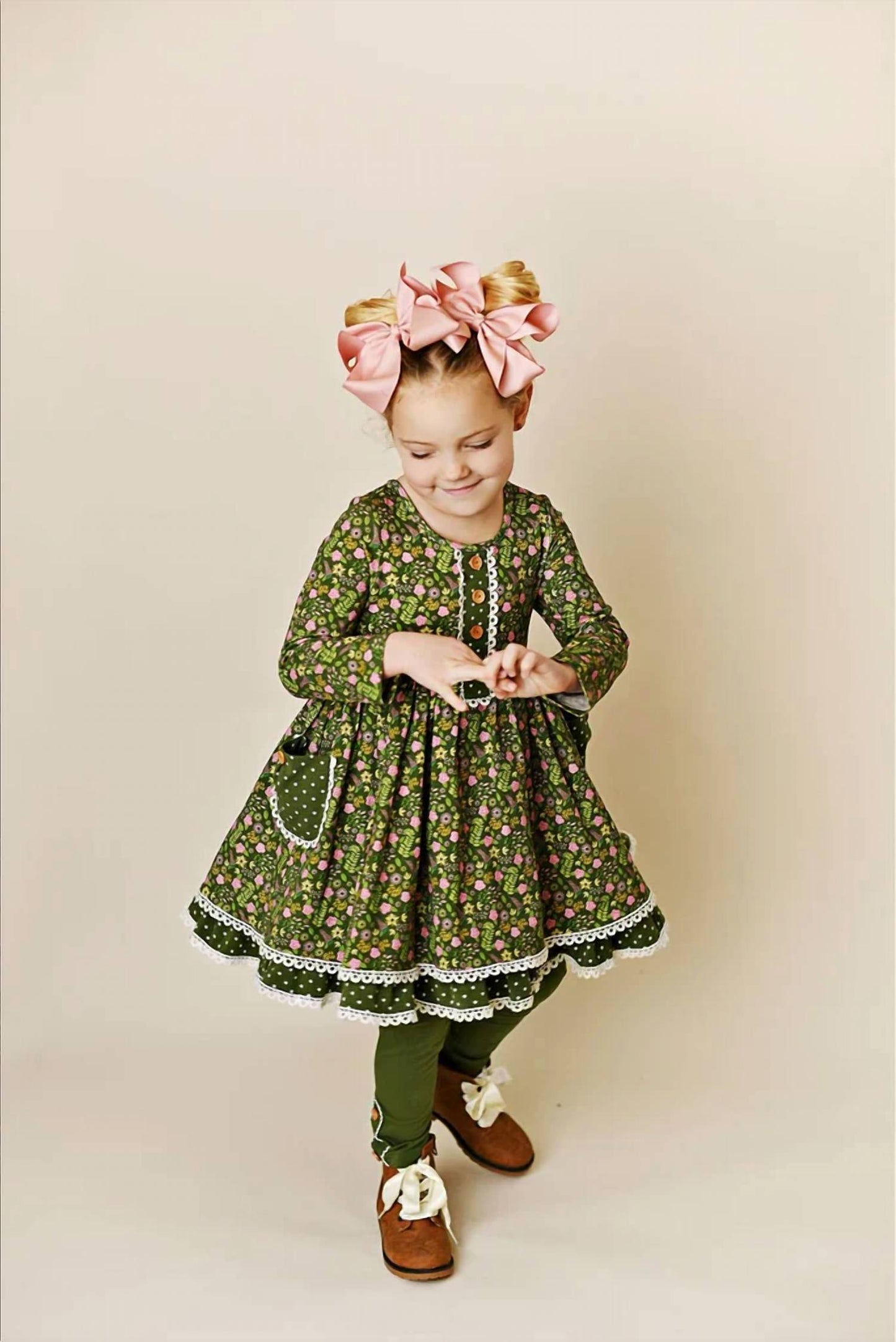 Girl's Petal Pocket Dress