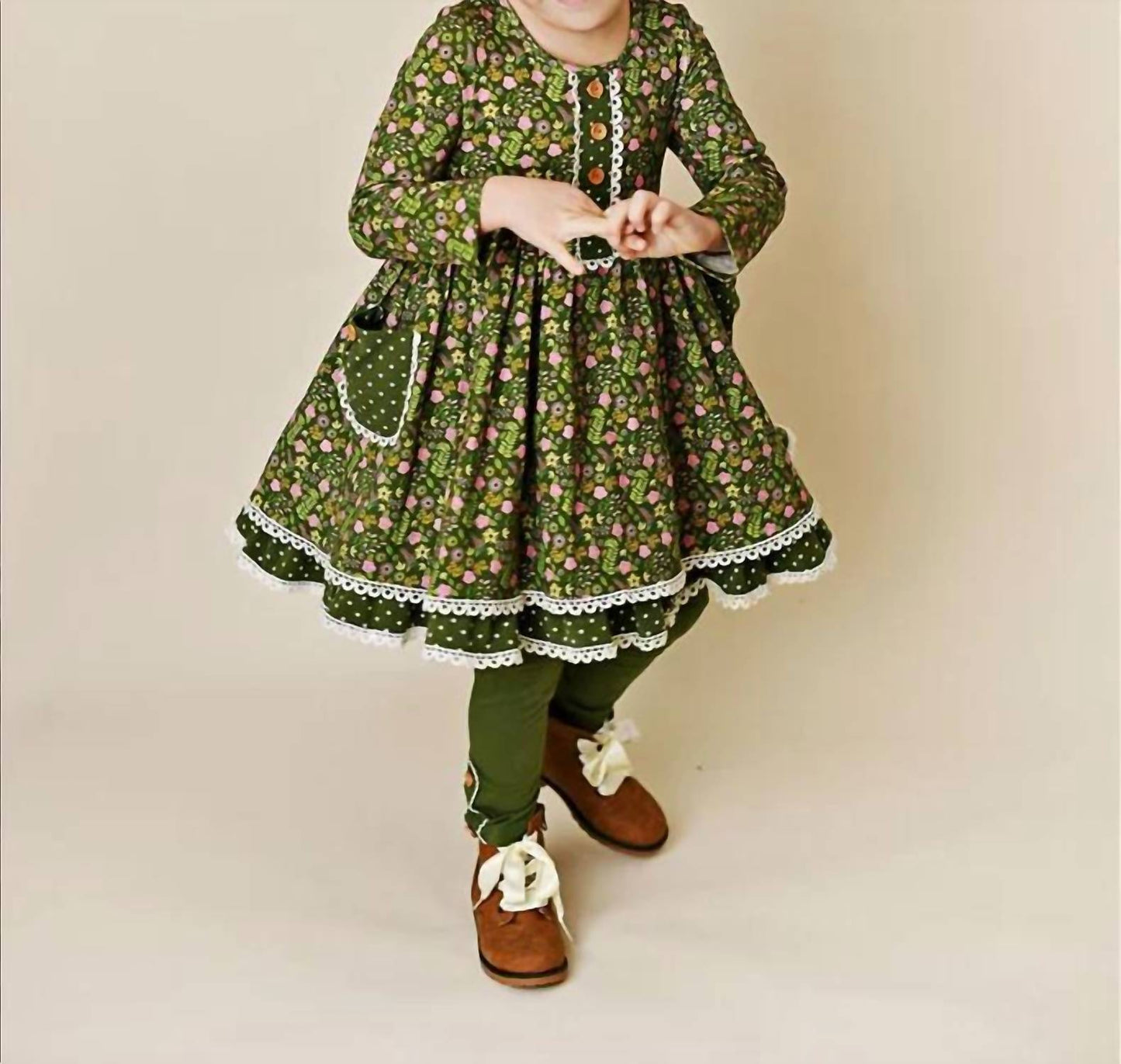 Girl's Petal Pocket Dress