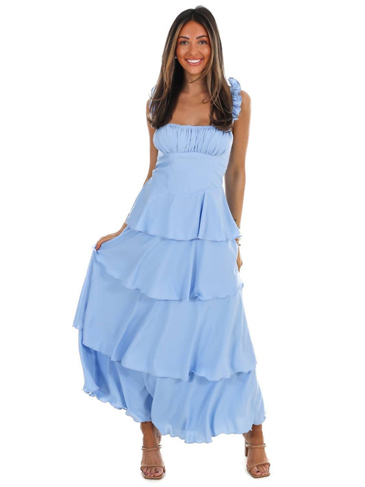 Flutter Away Ruffle Tiered Dress